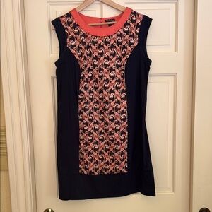 The Webster at Target Navy Blue and Pink Sheath Mini Dress